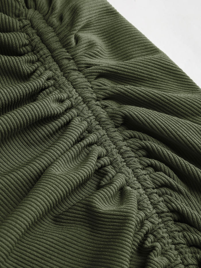 Bottom Drawstring Thread Dress Tight Skirt - Image 11