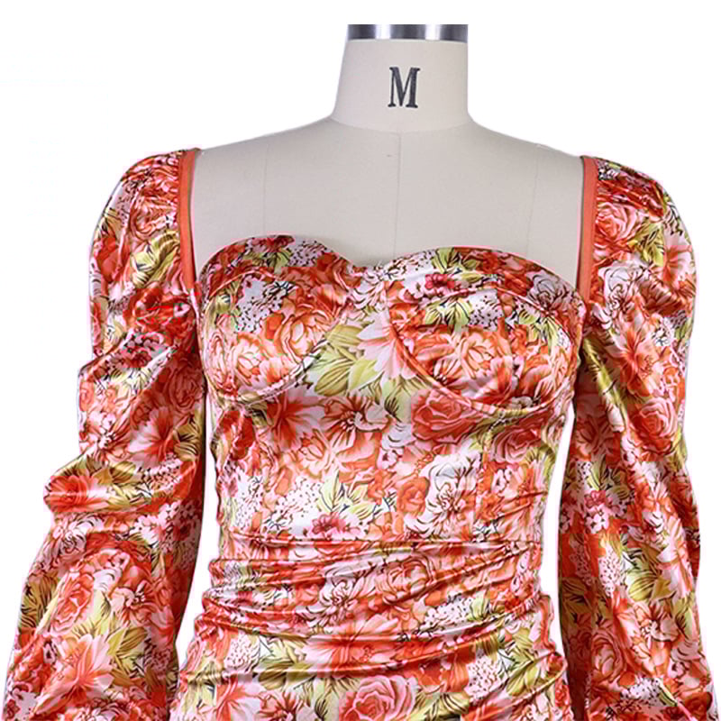 Women's Long-sleeved Printed Dress - Image 8