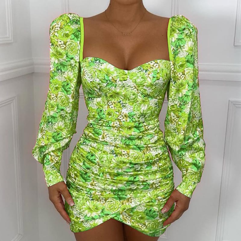 Women's Long-sleeved Printed Dress - Image 5