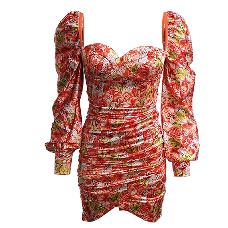 Women's Long-sleeved Printed Dress - Image 4