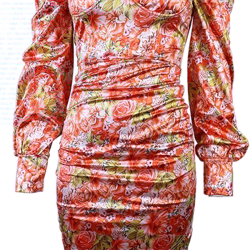 Women's Long-sleeved Printed Dress - Image 9