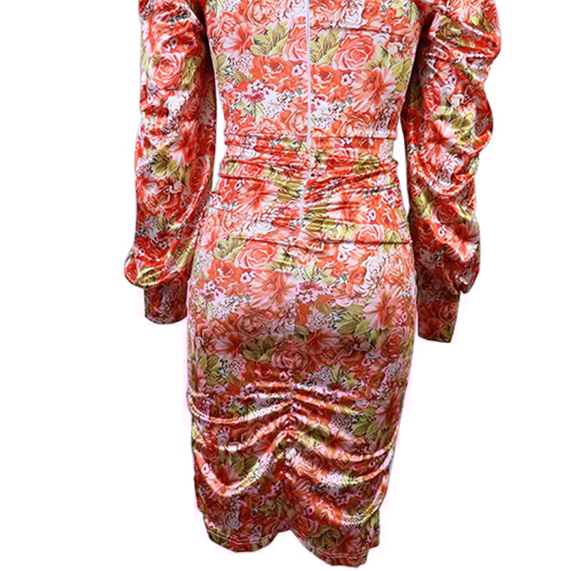 Women's Long-sleeved Printed Dress - Image 7