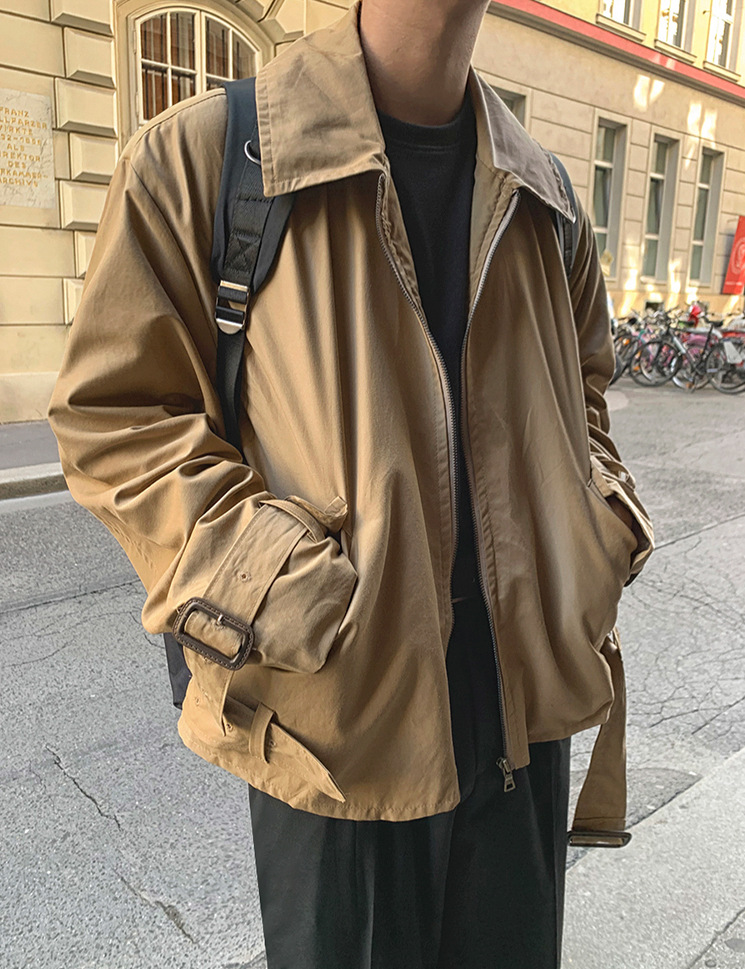 Men's Handsome Short Jacket Coat Image 10