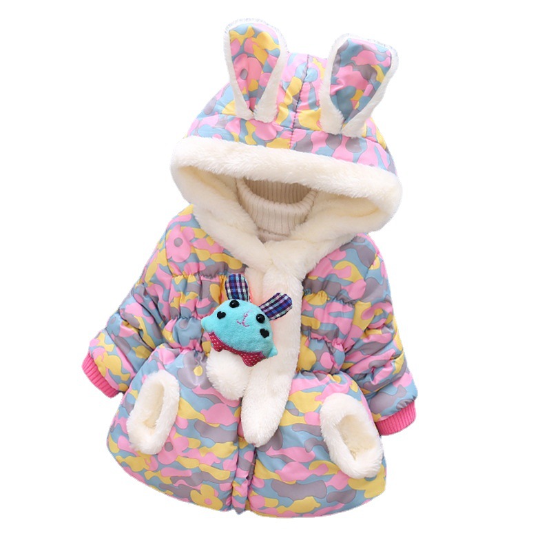 Cute Rabbit Ears Hooded Coat