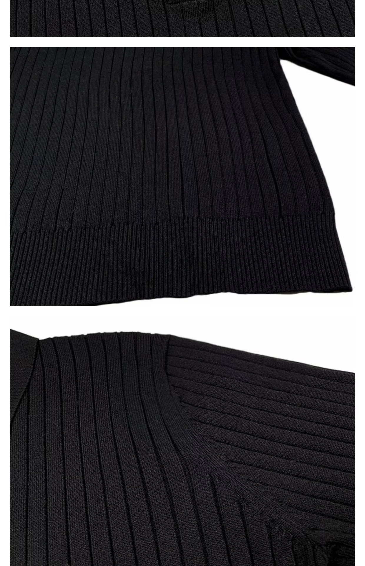 Autumn Polo Lapel Sweater Image 4