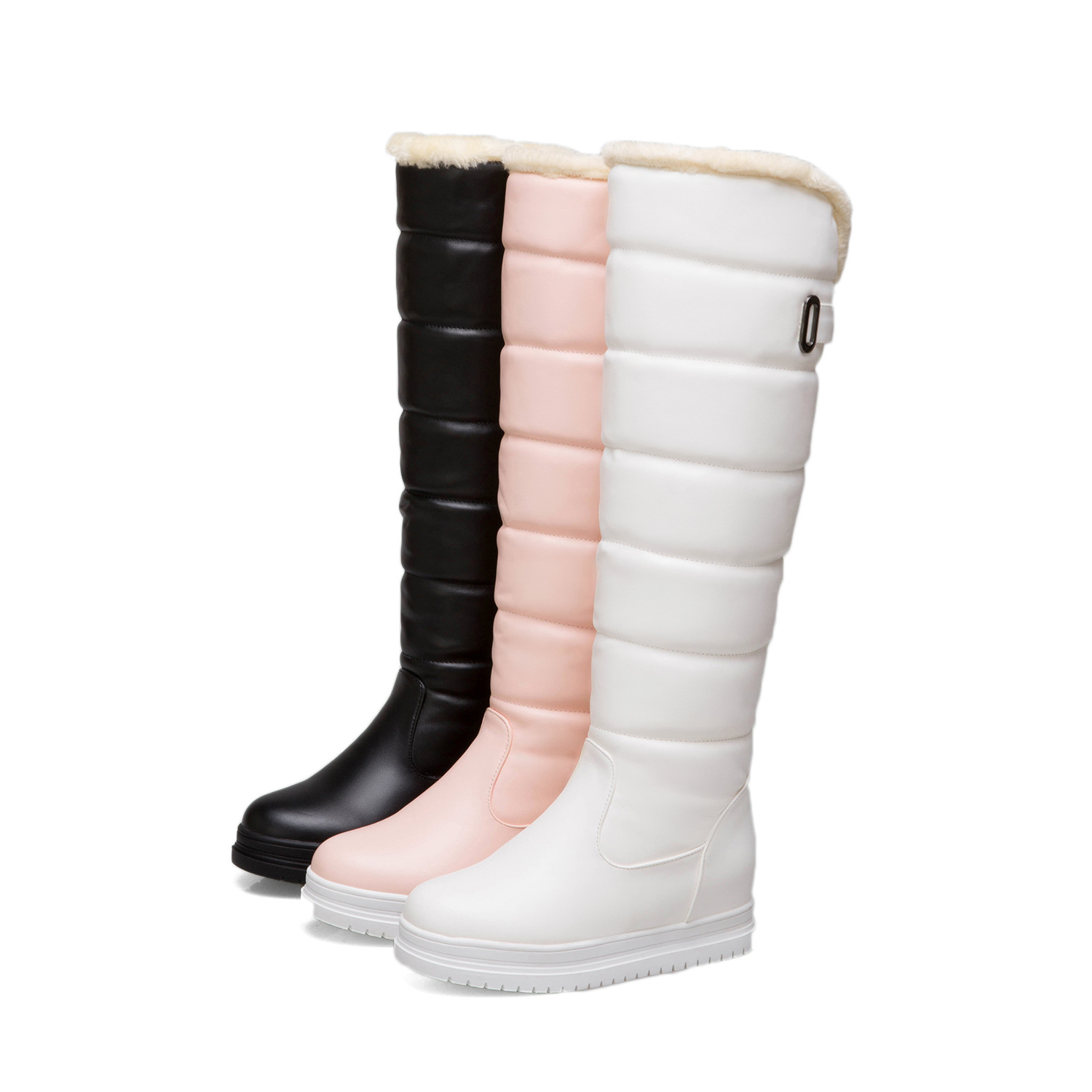 Casual Leather Boots - Front View