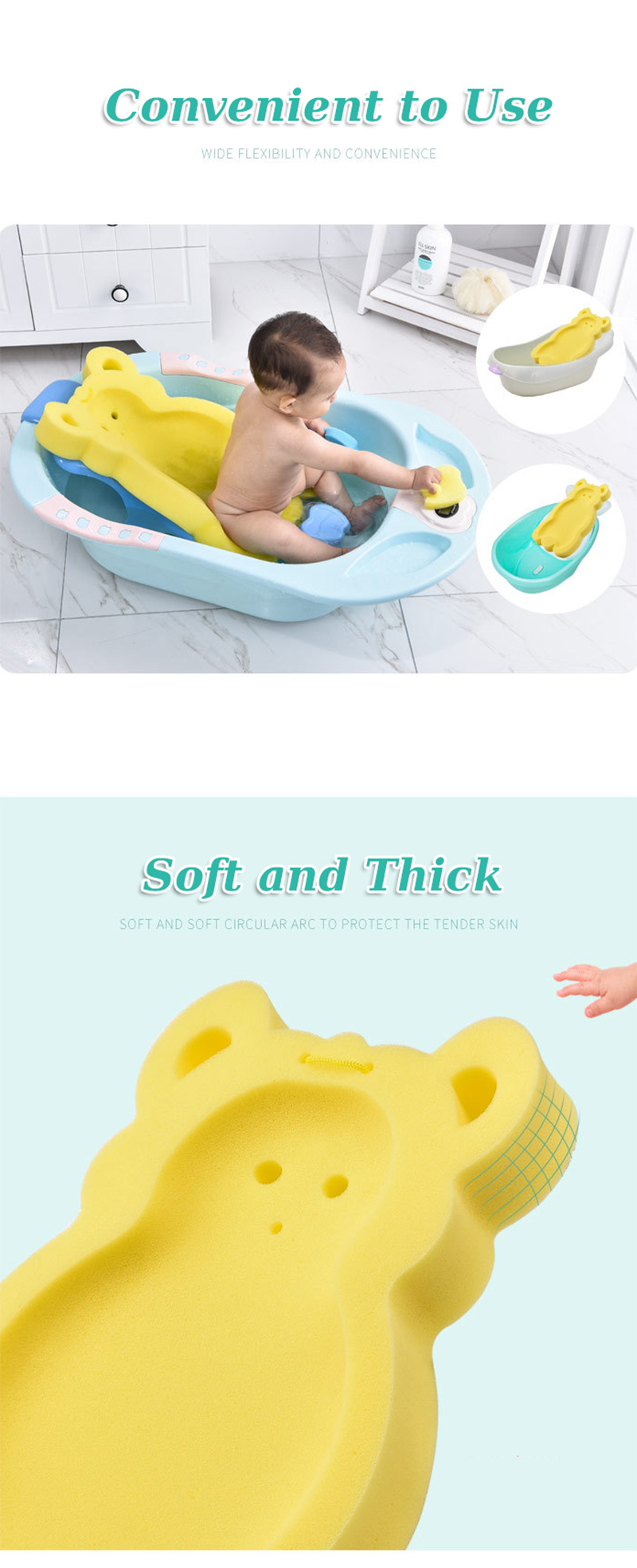 Comfortable Baby Bath Mat