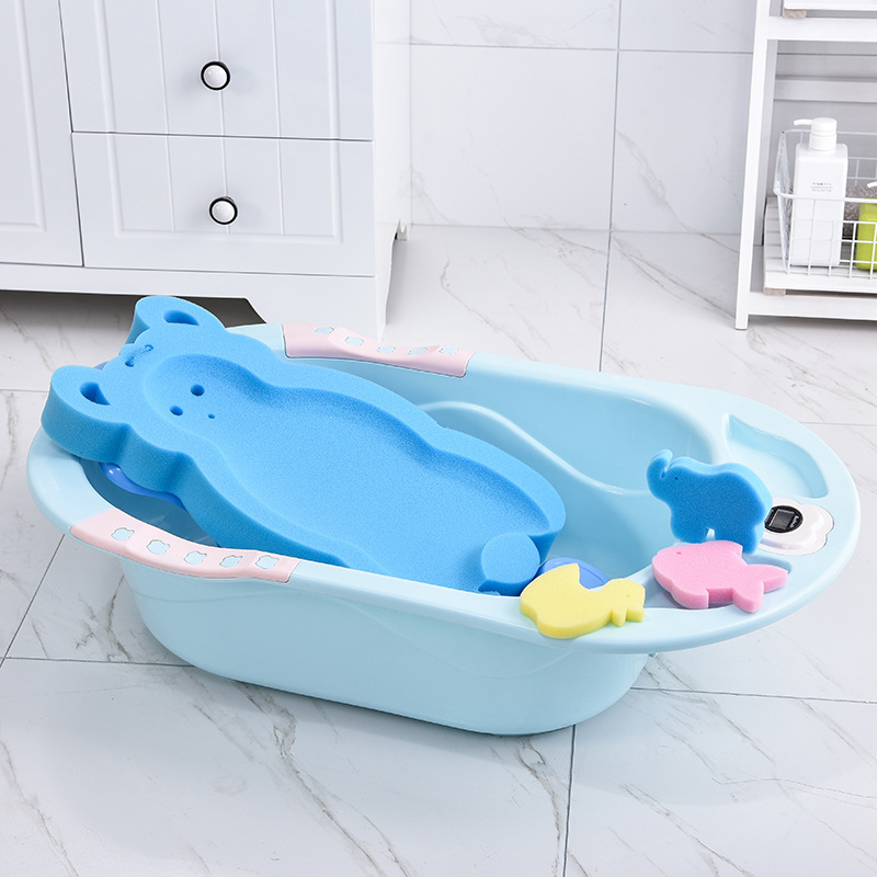 Baby Bath Sponge in Use