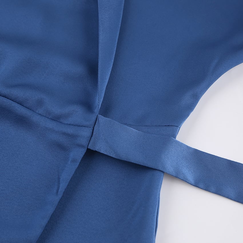 Satin Ice Silk Dress Image 3