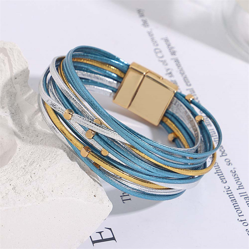 Vintage Beads Soft Leather Bracelet 10