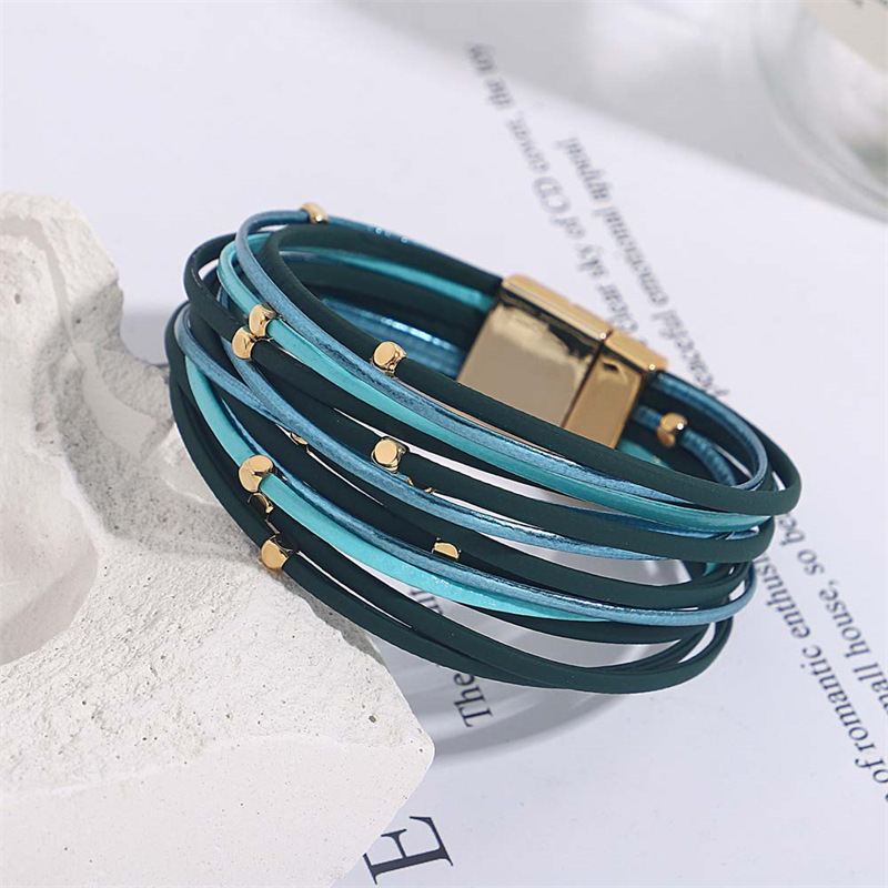 Vintage Beads Soft Leather Bracelet 5