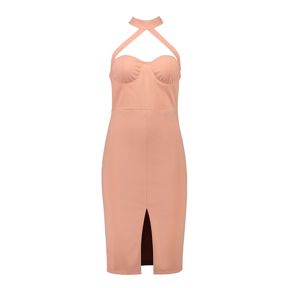 Halter Backless Dress Image 5
