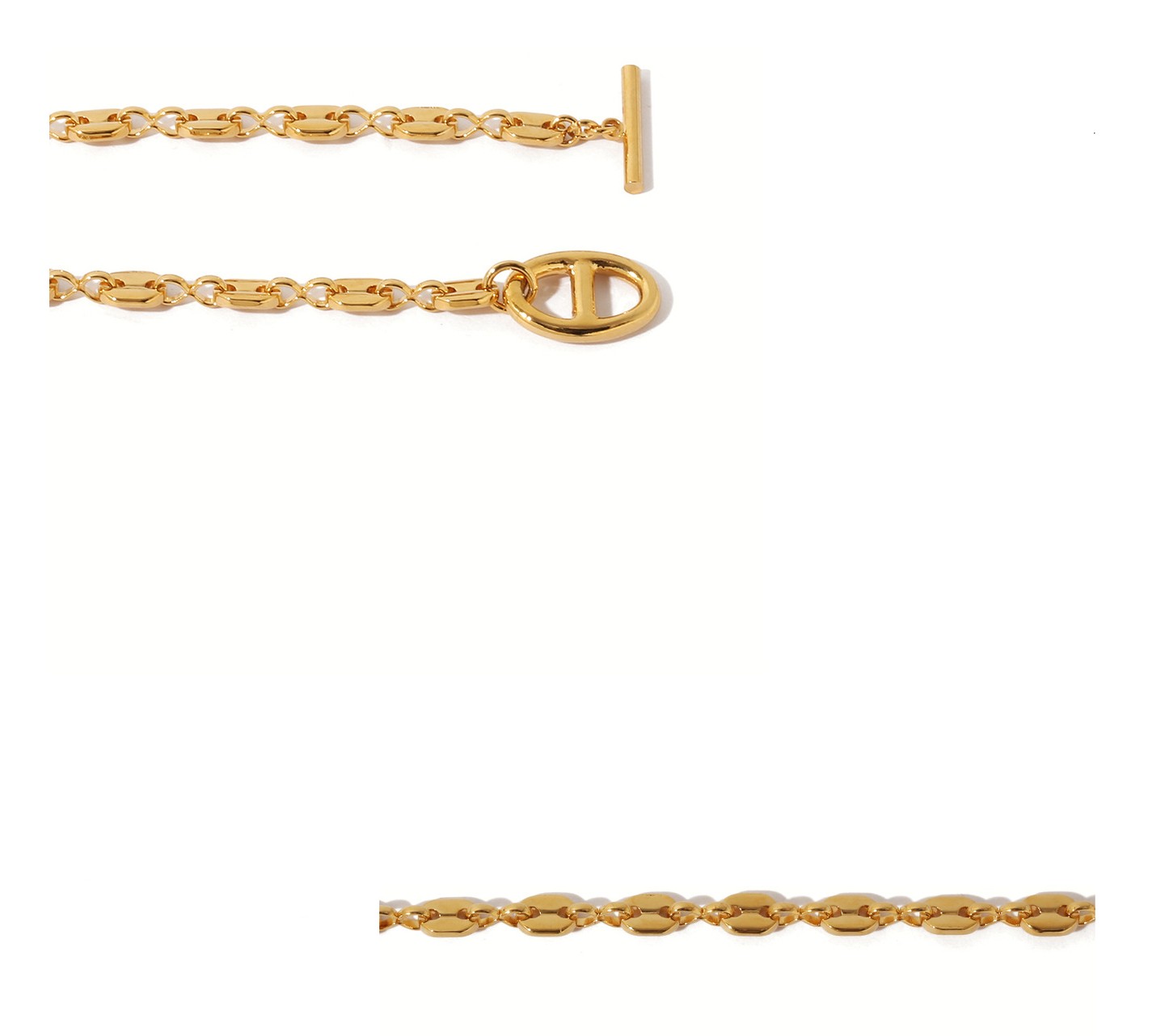 Pig Nose Chain Hollow Bracelet Image 3