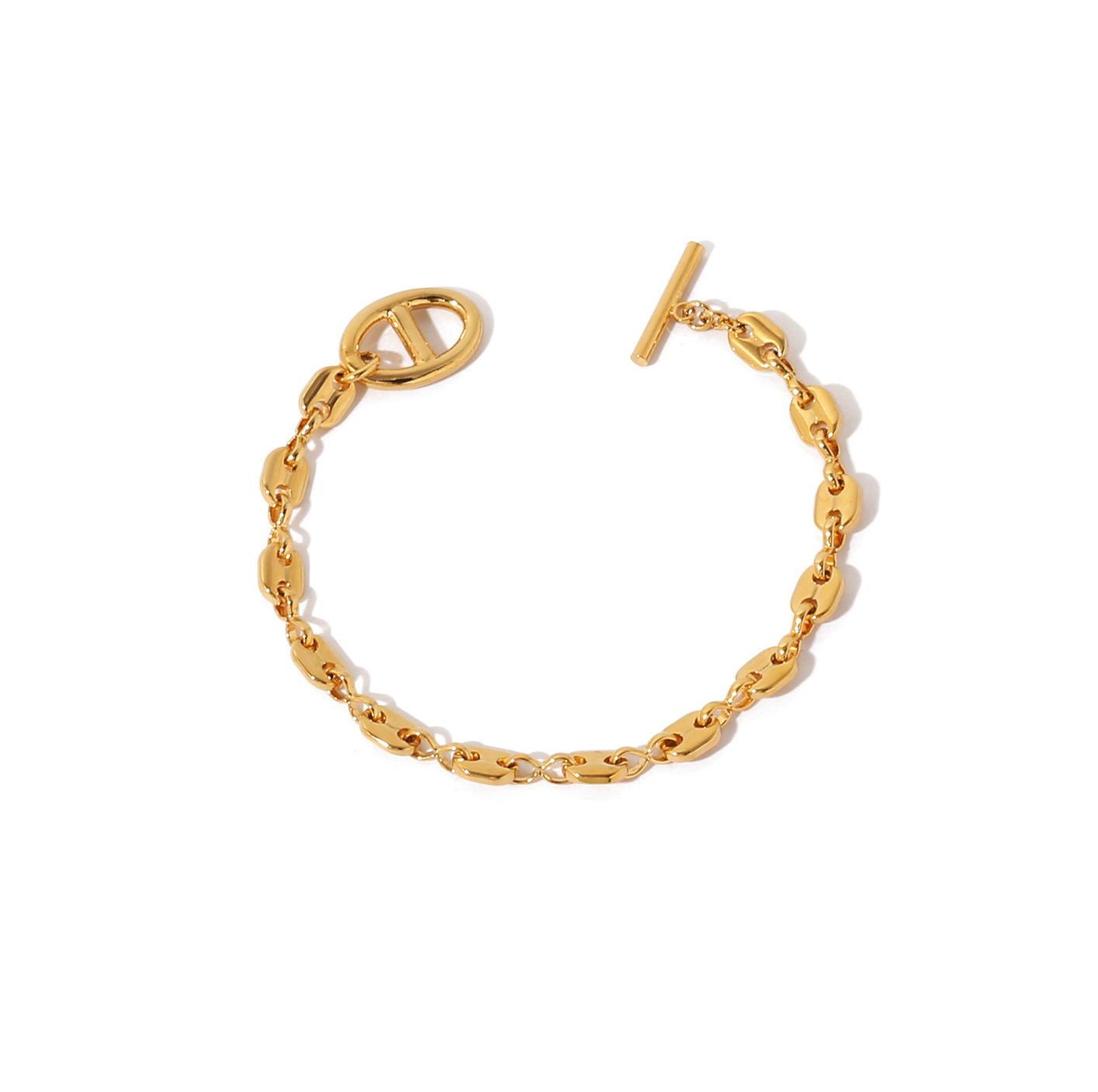 Pig Nose Chain Hollow Bracelet Image 4