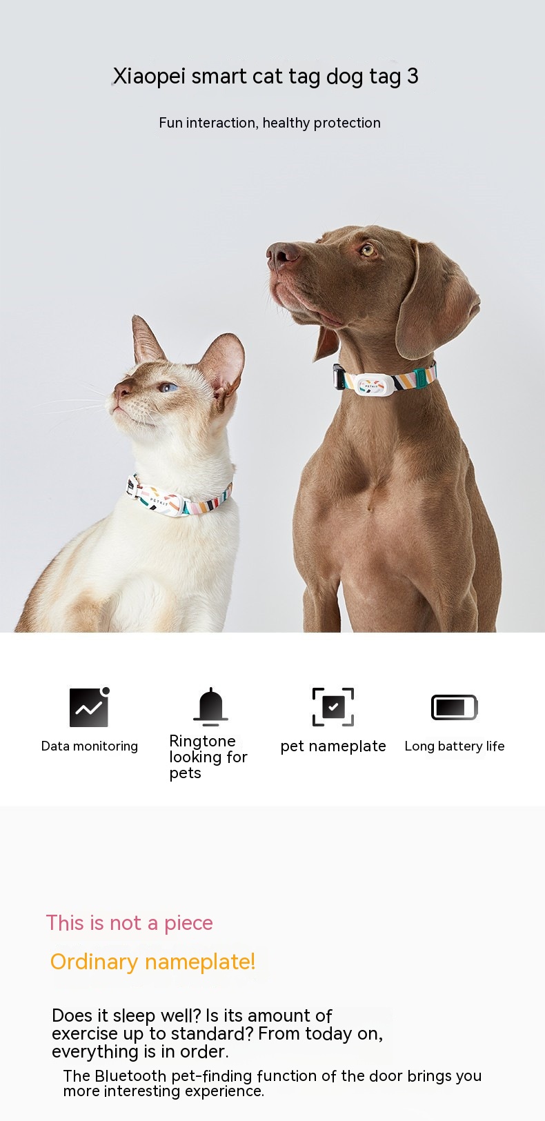 PETKIT Pet Dog Activity Detection Wearable Equipment