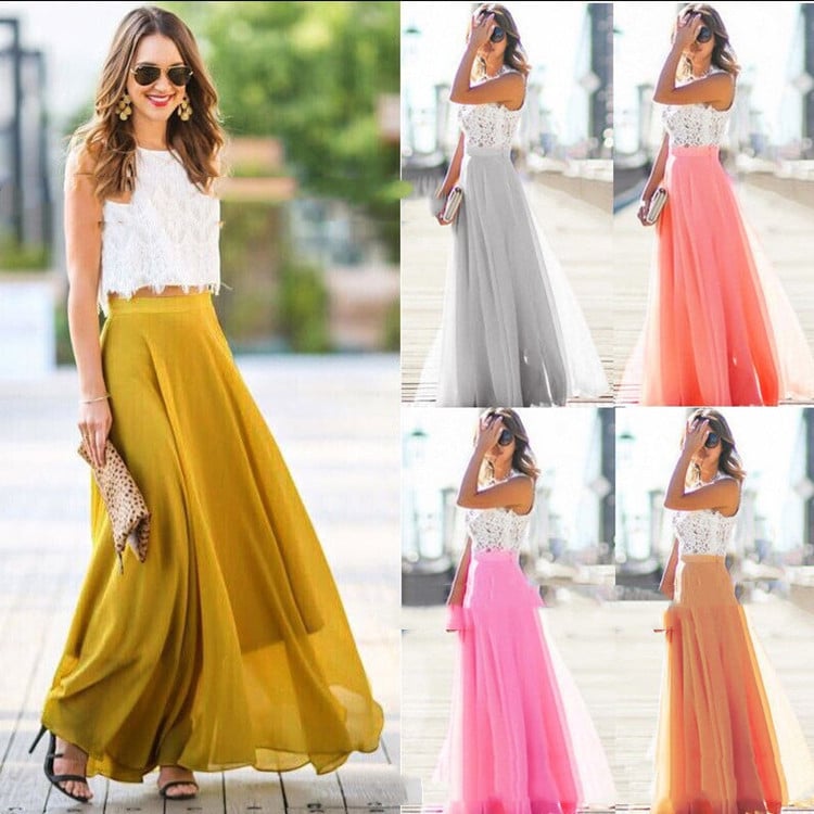 Pleated Skirt Detail
