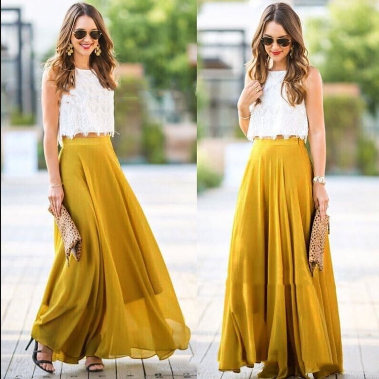 Chiffon Long Dress in Different Colors