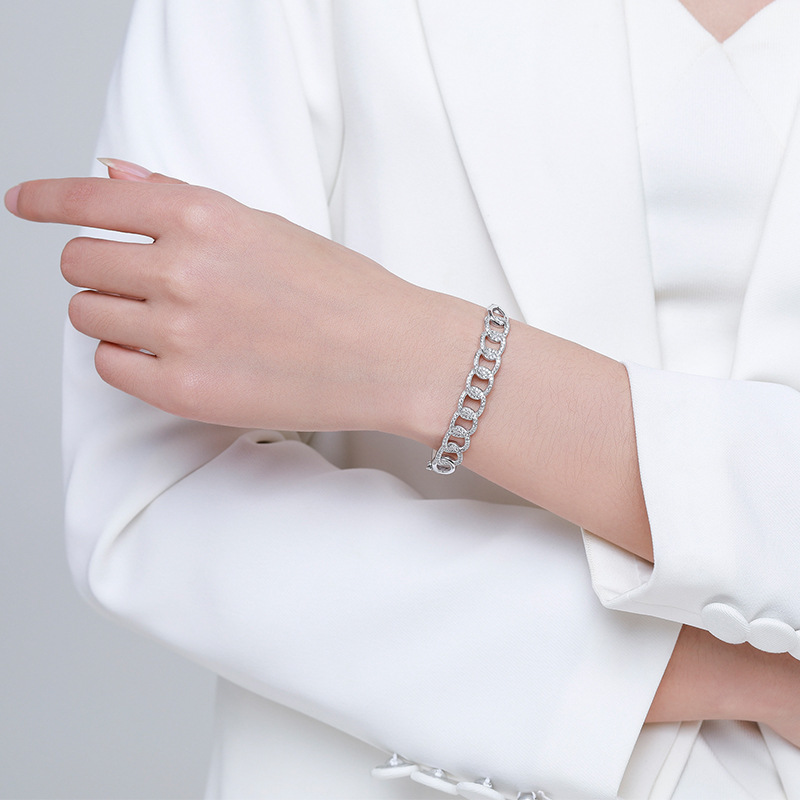 S925 Silver Necklace Bar Bracelet Image 3