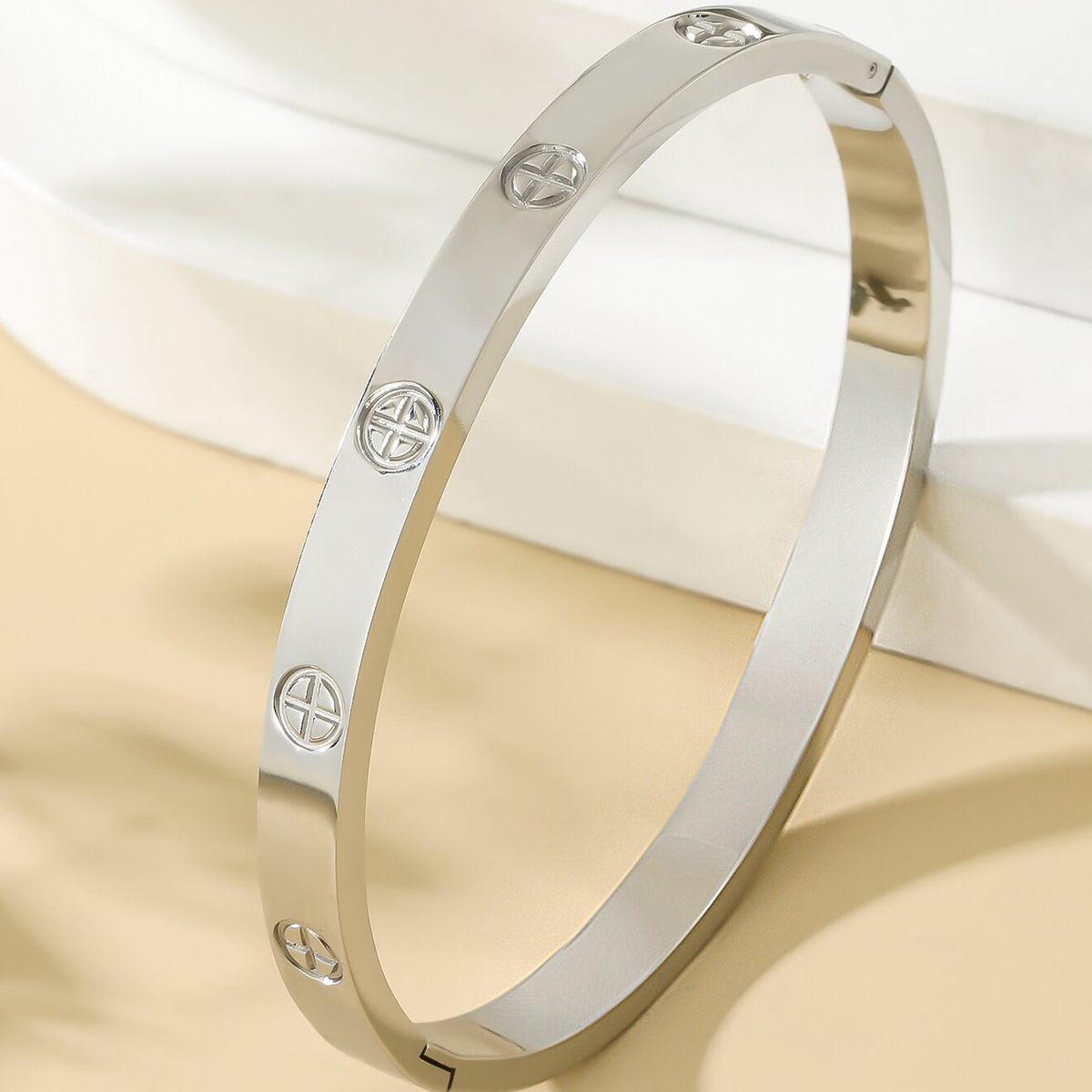 Stainless Steel Cross Nail Bracelet 4