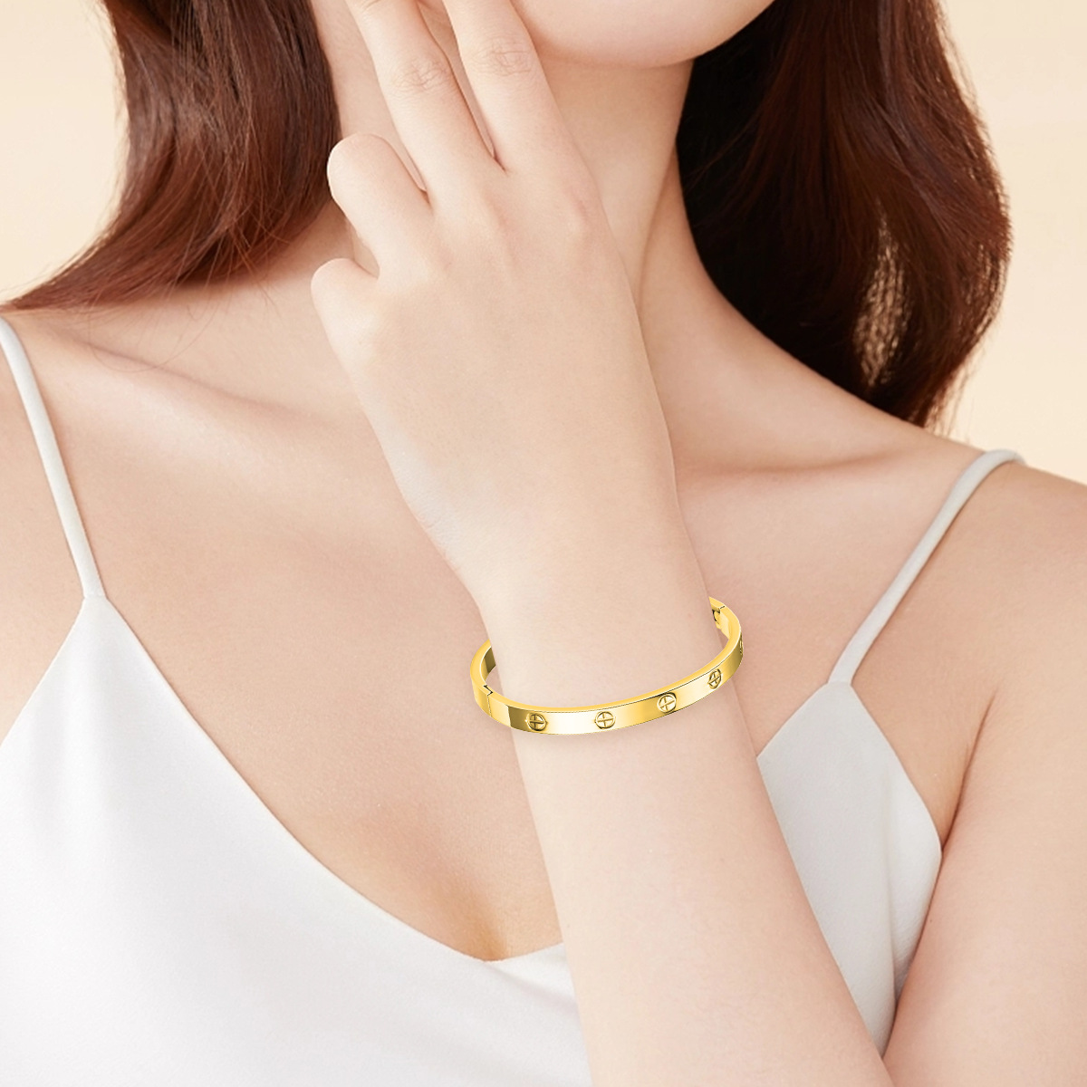 Stainless Steel Cross Nail Bracelet 1