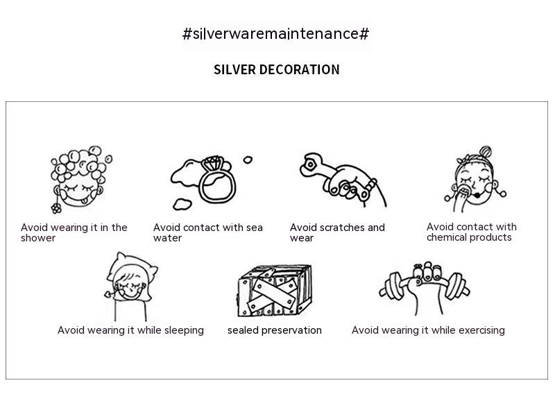 Cool Style Personalized Double Ring Hollow Sterling Silver Ring 5