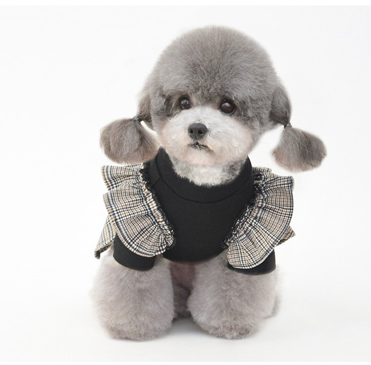 Small Dog Clothes in Red Check