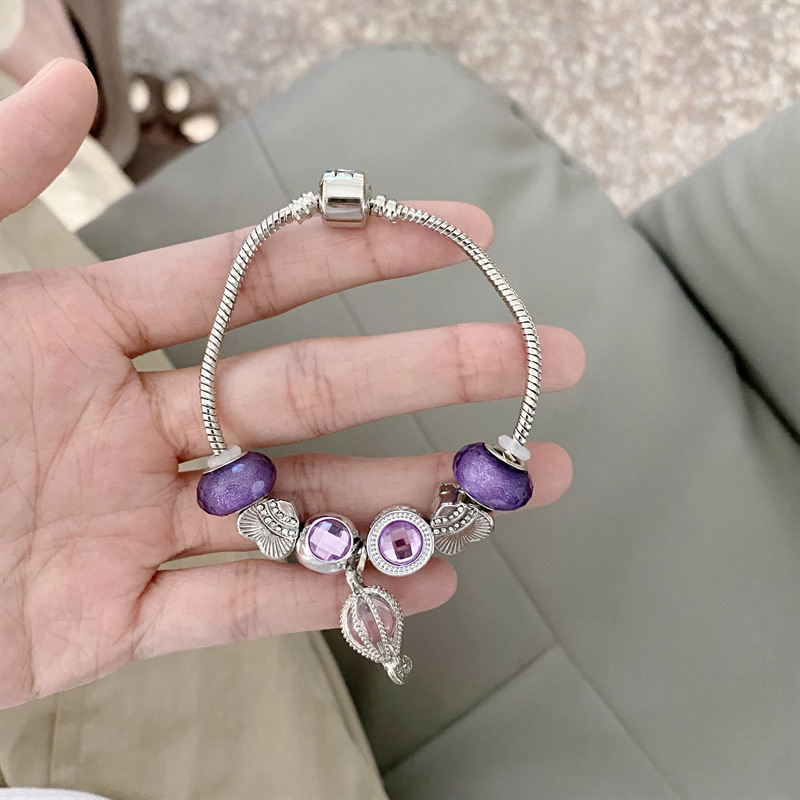 Panjia Style Beaded Purple Hot Air Balloon Bracelet 4