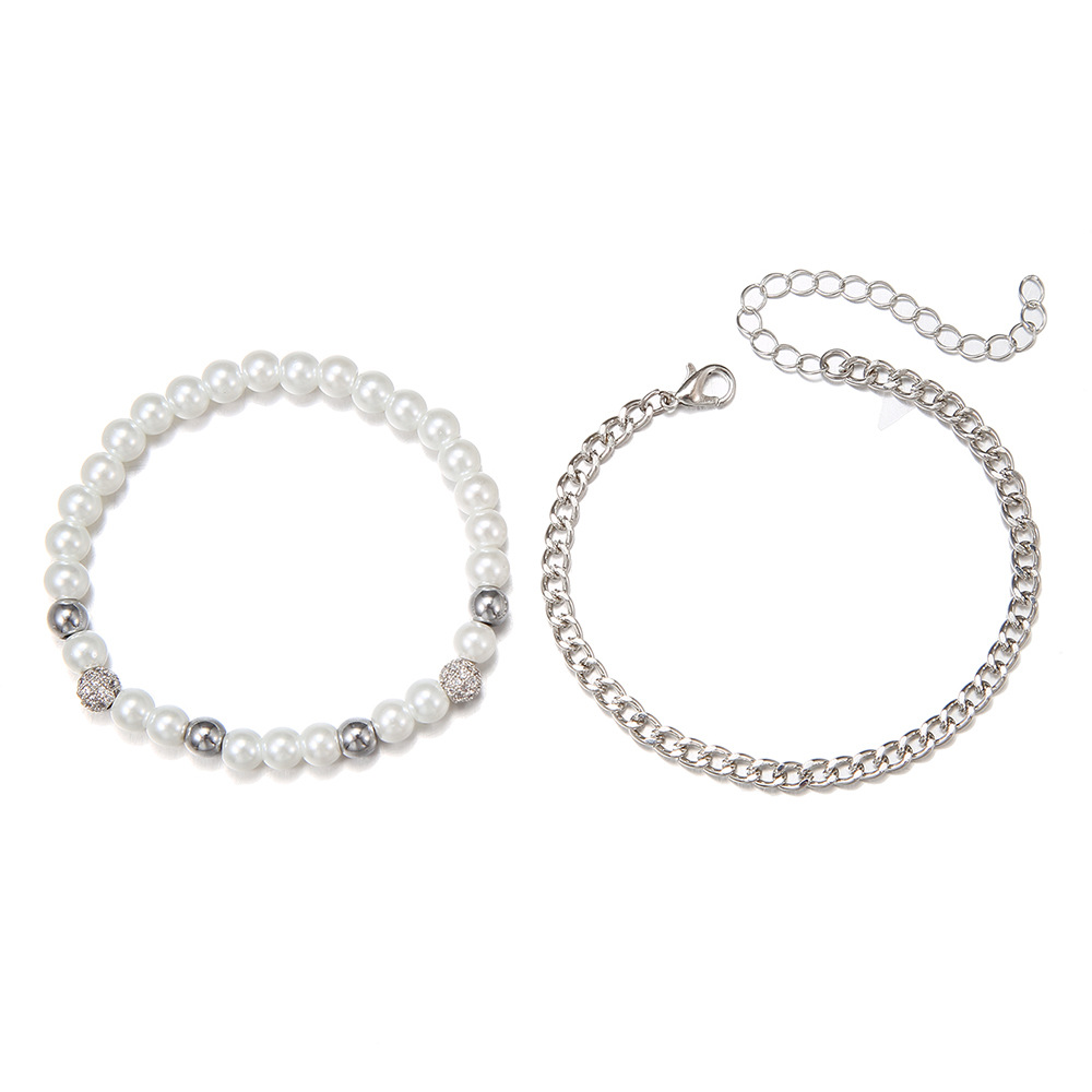 Geometric Pearl Bracelet