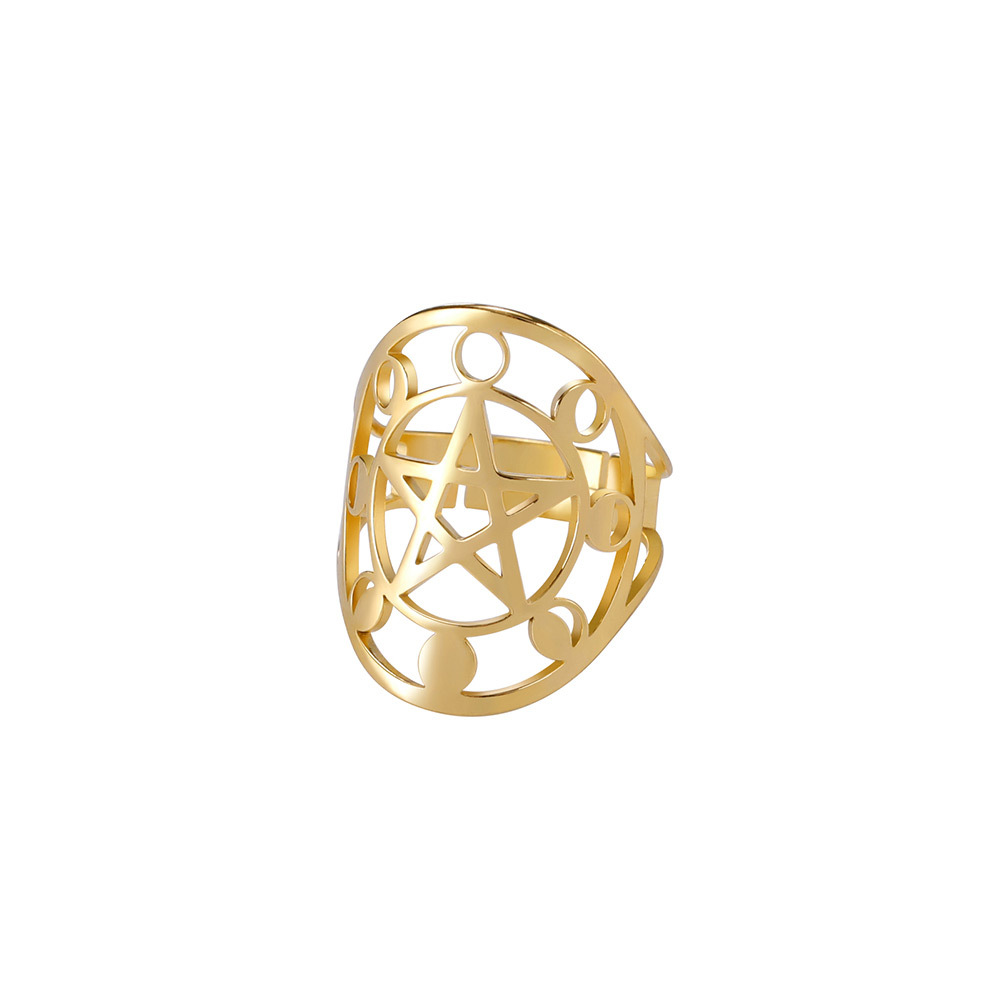 Gold Moon Phase Ring