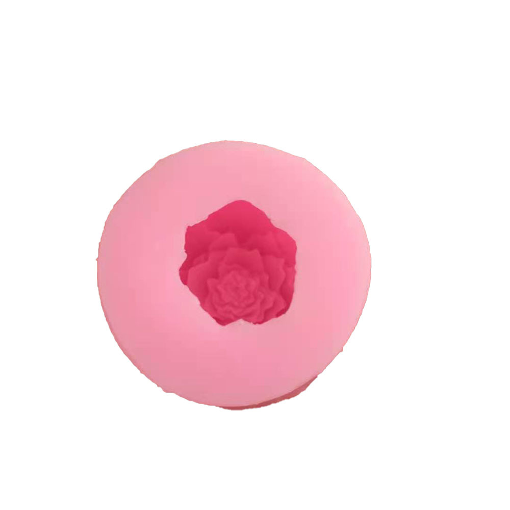 Flower Round Silicone Soap Cake Mold Image 3