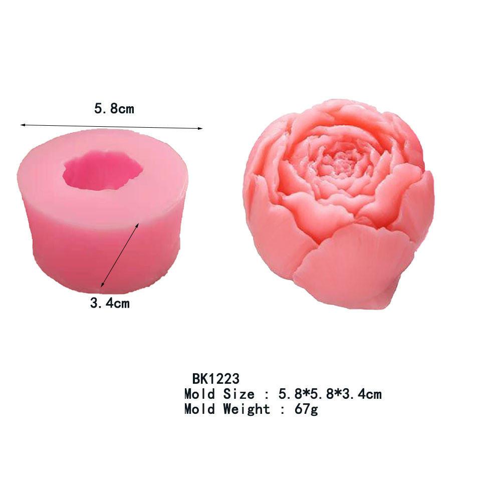 Flower Round Silicone Soap Cake Mold Image 1