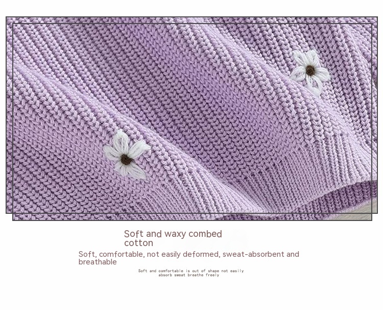 Autumn and Winter Handmade Embroidery Sweater 6
