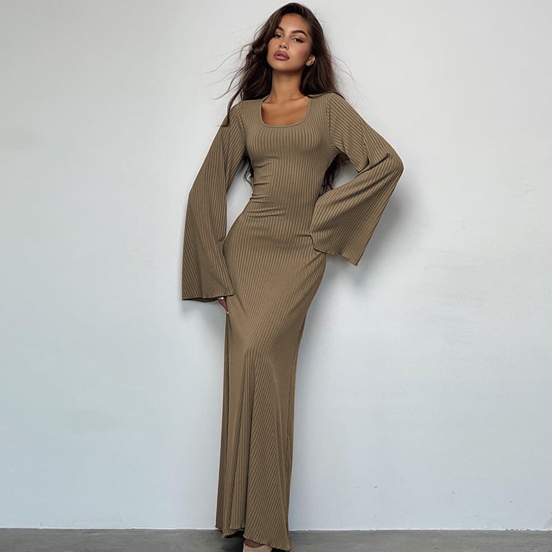 Fashion U-neck Dress Image 8