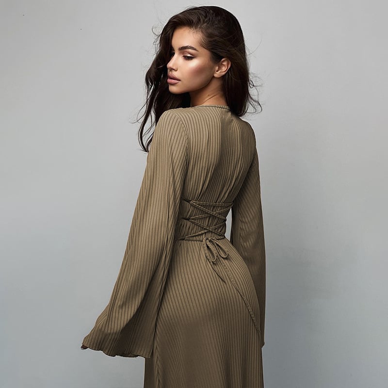 Fashion U-neck Dress Image 7
