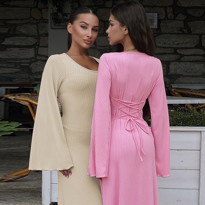 Fashion U-neck Dress Image 4
