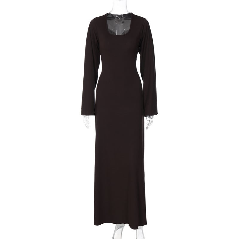 Fashion U-neck Dress Image 3