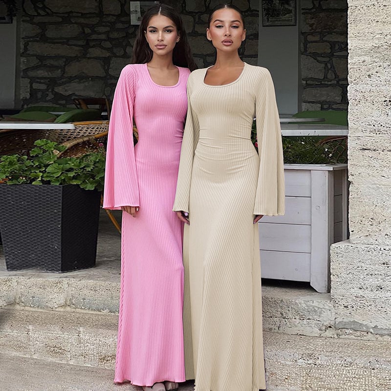 Fashion U-neck Dress Image 9