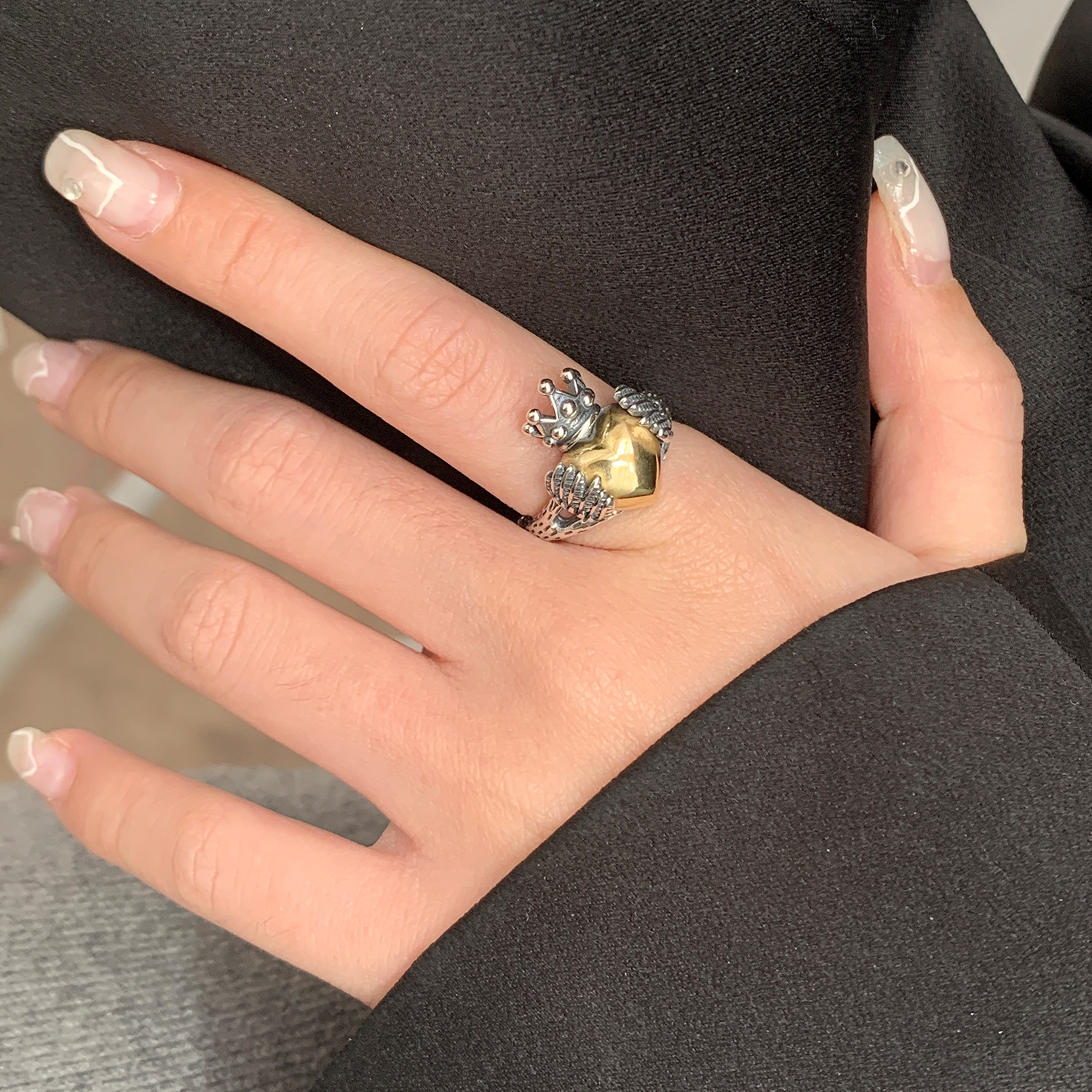 Gold and Silver Contrast Ring 3