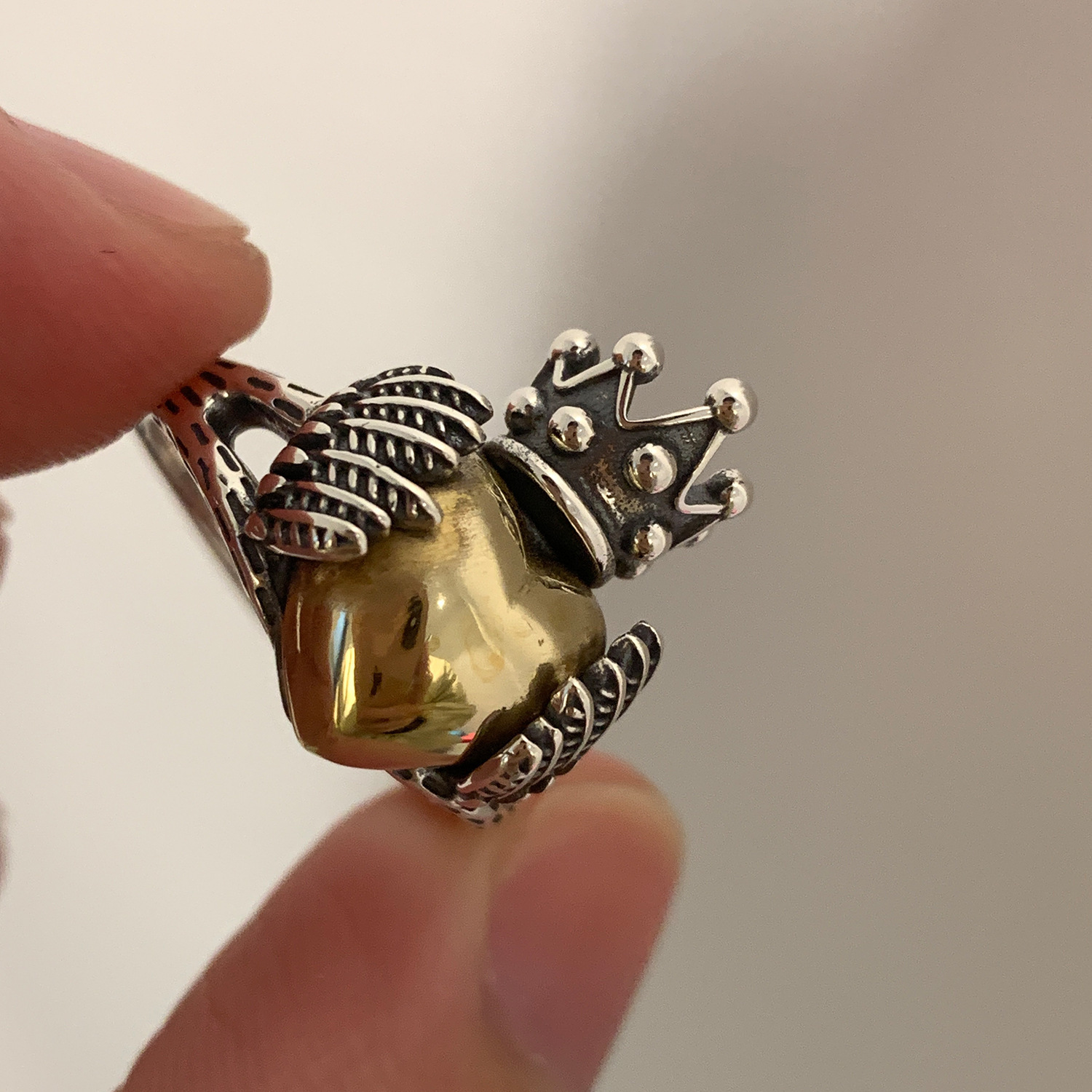 Gold and Silver Contrast Ring 2