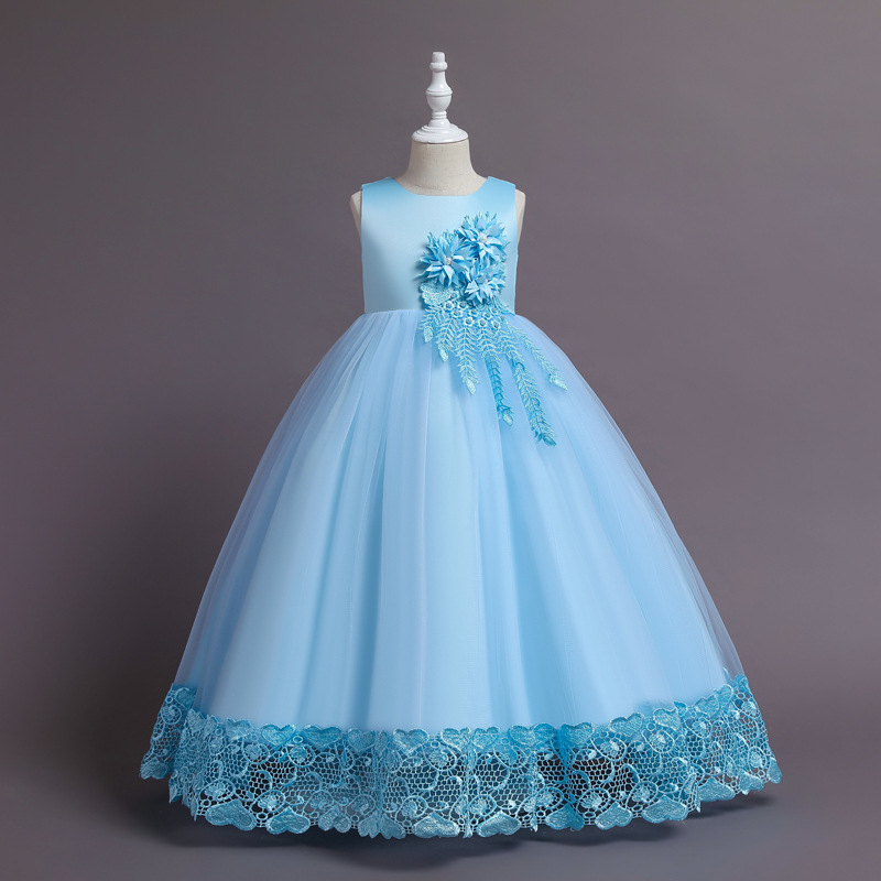 Children's Full Dress Flat Tail Long Tail Princess Skirt