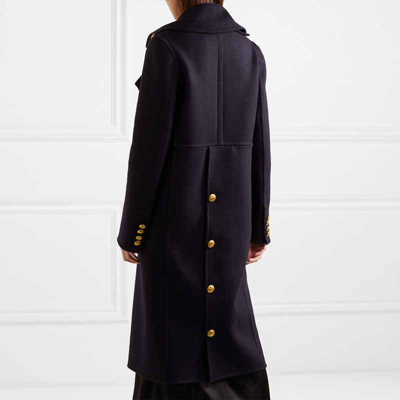 Loose Profile Woolen Coat