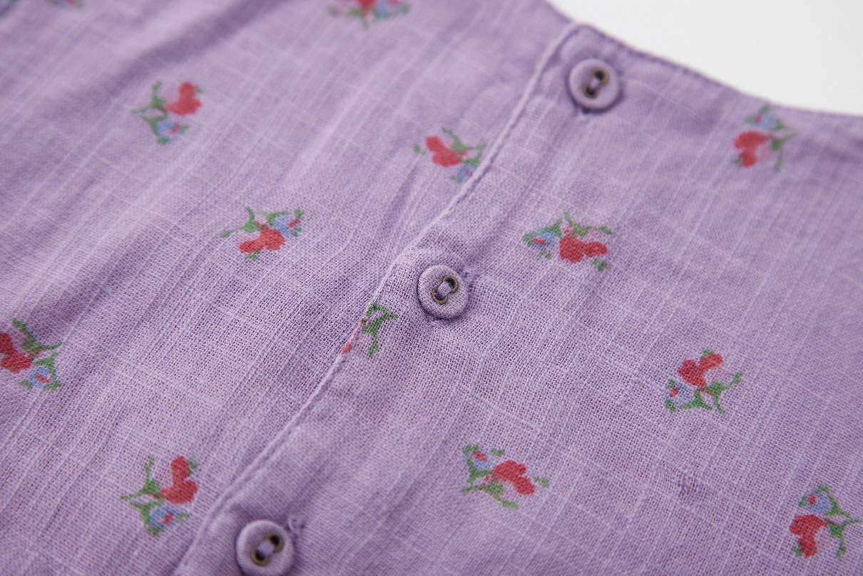 Girl's Purple Baby Doll Shirt Image 4
