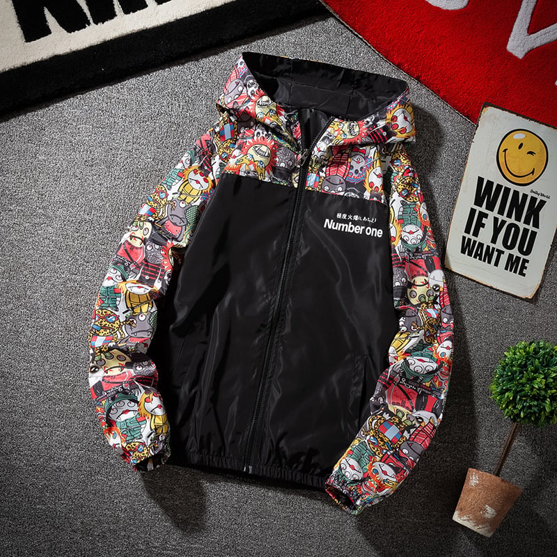 Printed Devil Sports Windbreaker Image 5