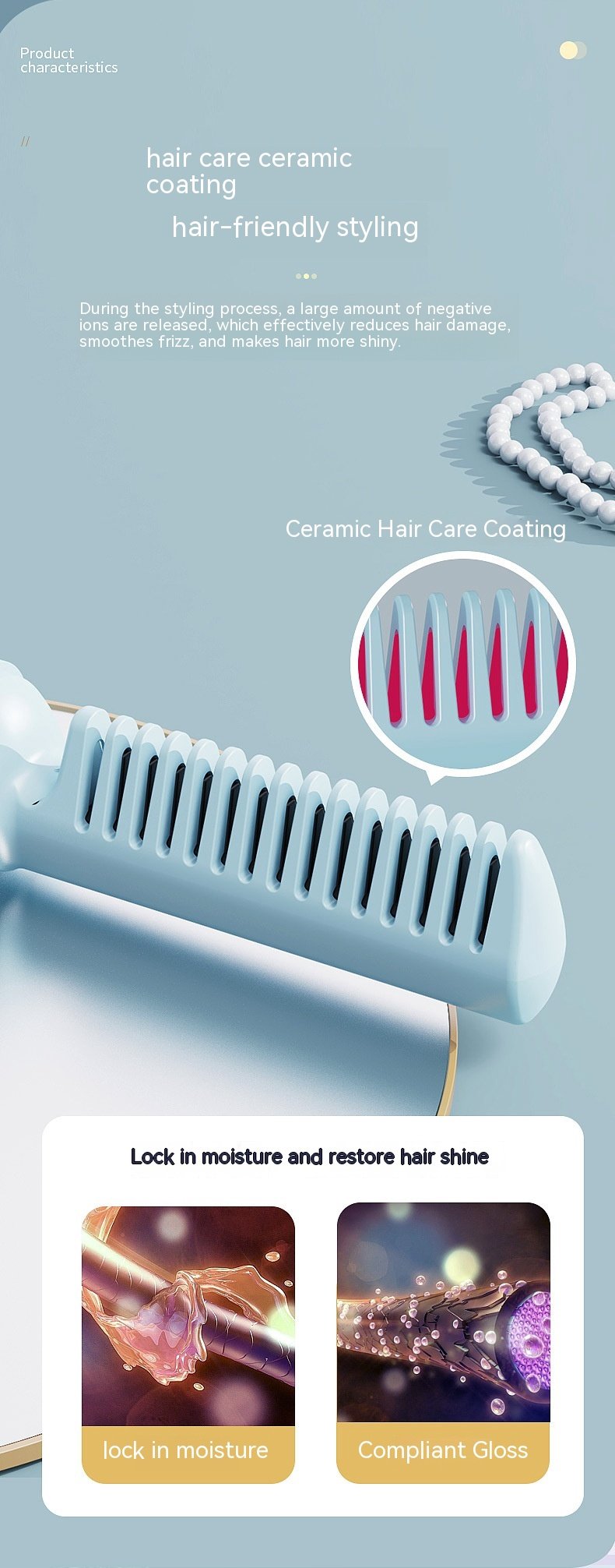 Mini Wireless Straight Comb Anion Portable - Image 6