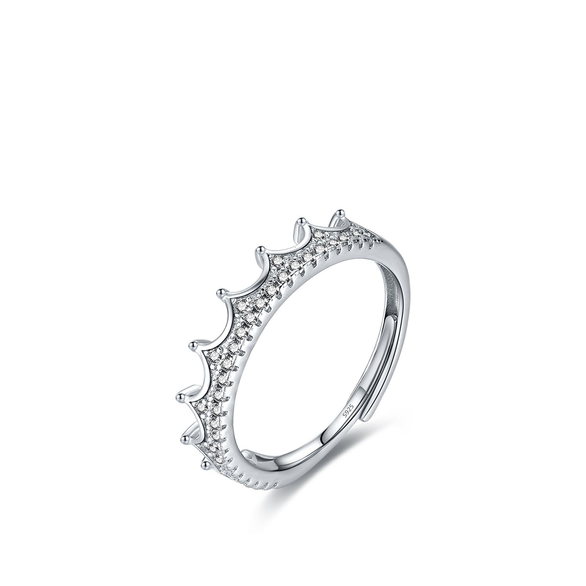 S925 Sterling Silver Ring on Finger
