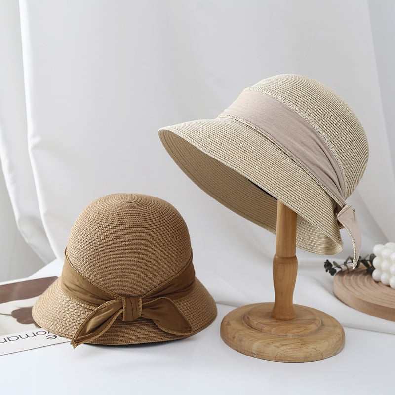 Simple Ribbon Bow Bucket Hat - Image 3