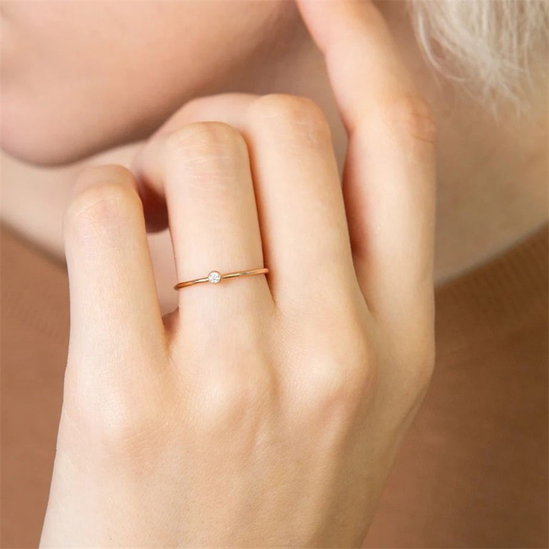 Stainless Steel Ring - Rose Gold