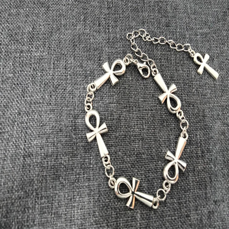 Vampire Religious Gothic Cross Bracelet Image 1