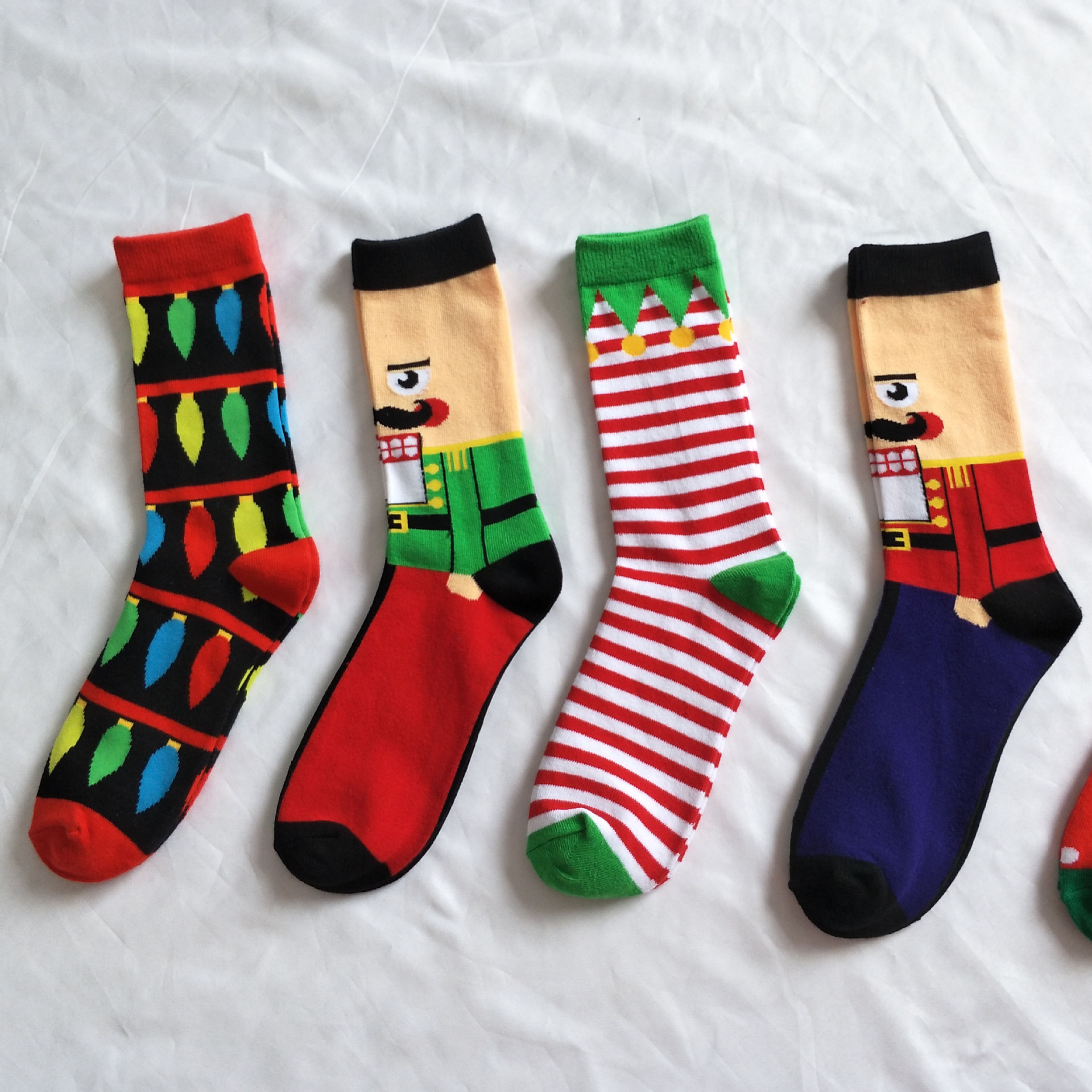 Christmas Personalized Cartoon Men's Socks - Image 1