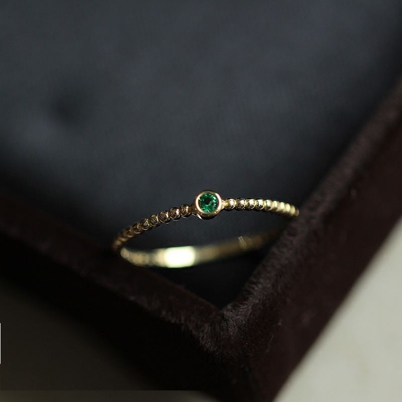 S925 Sterling Silver Plated 14K Gold Ring Image 4